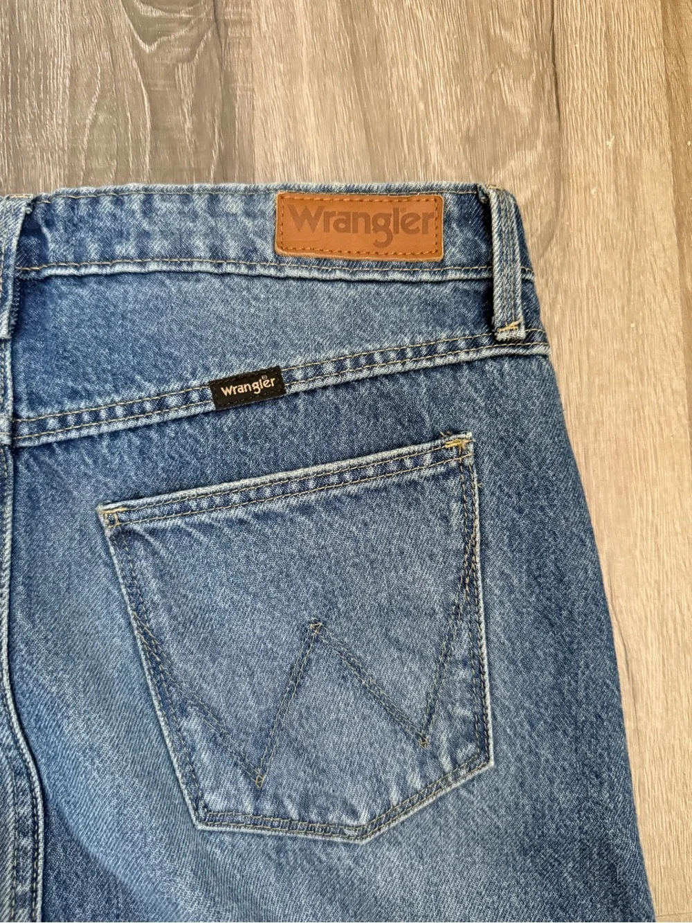 Wrangler Front Slit Denim Maxi Skirt Size 6